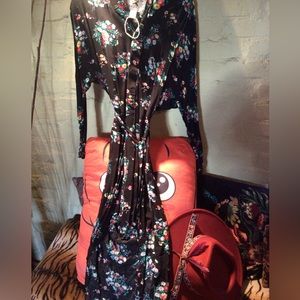 Final 🍁🔥♥️SALE NEW! alices Pig Boho floral belted dress